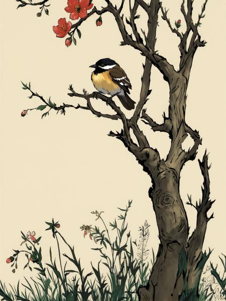 SD3.5 Chinese Scene Ink Painting Style
