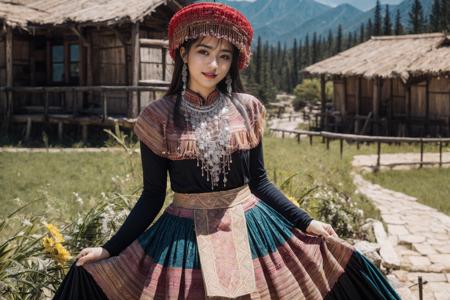 TQ - H'mong Clothes | Trang phục H'mong | Clothing LoRA版本v1.0 (ID: 117553)