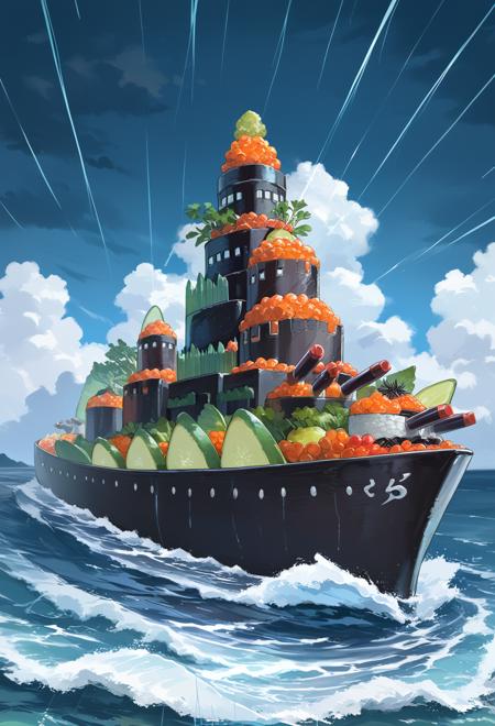 Yu-Gi-Oh! - Gunkan Suship Ikura-class Dreadnought - (弩級軍貫-いくら型一番艦) PonyXL版本v1.0 (ID: 816608)