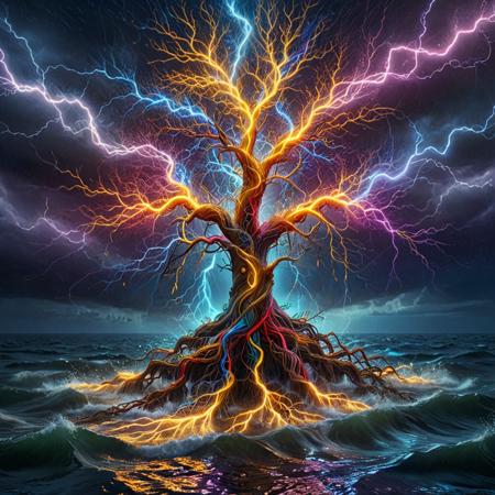 lightning thunder trails