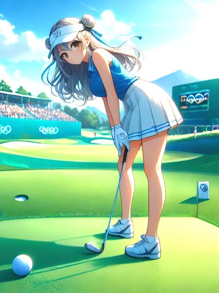 girl like playing golf