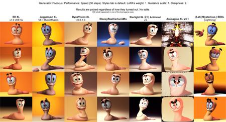 Worms Team17 render mix [SDXL]