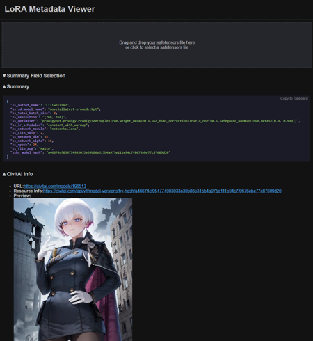 LoRA Metadata Viewer/Editor版本v1.0 (ID: 281798)