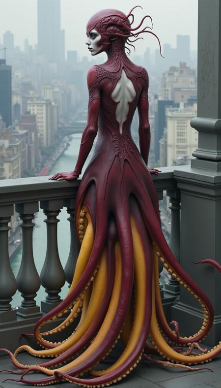 Cephalyra - Human/Squid hybrid - FLUX