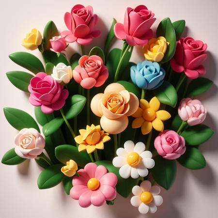 3D flower decoration/design material