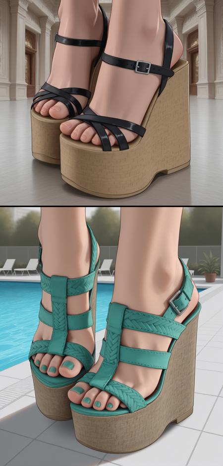 Boho Cork Wedges - 3 Styles
