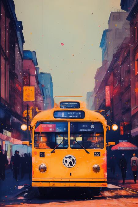 A painting style with colored dots - tangbohu 22