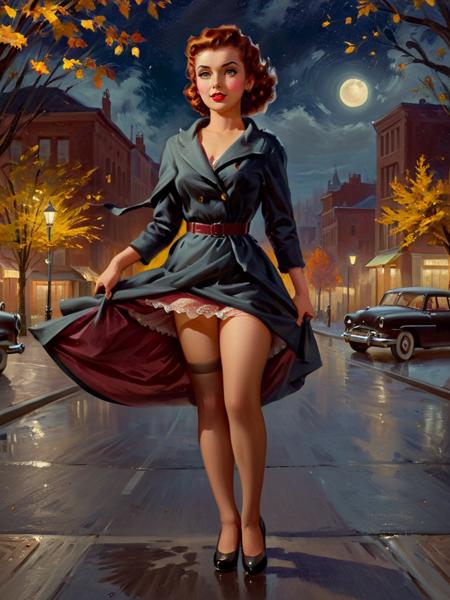 Art Frahm 1950s pin-up style XL