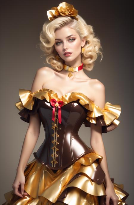 Chocolate Gold Foil Dress | Because You Deserve It!