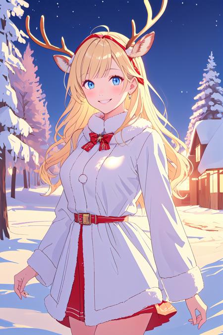 Santa's Reindeer Girl Concept LyCORIS | Cheems AI版本v1.0 (ID: 263631)
