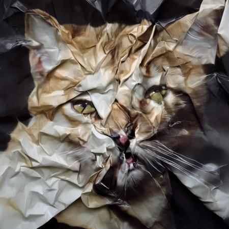 Сrumpled paper. SDXL