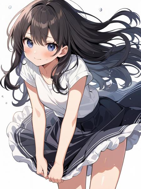 スカートを抑える/skirt tug(SD,XL,pony)
