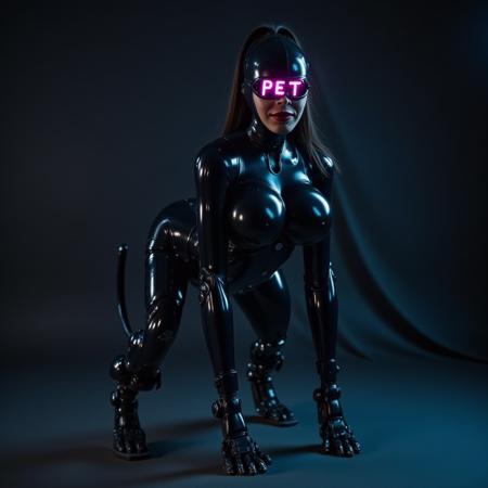 Cyber-Pet Woman to cyborg pet transformation.