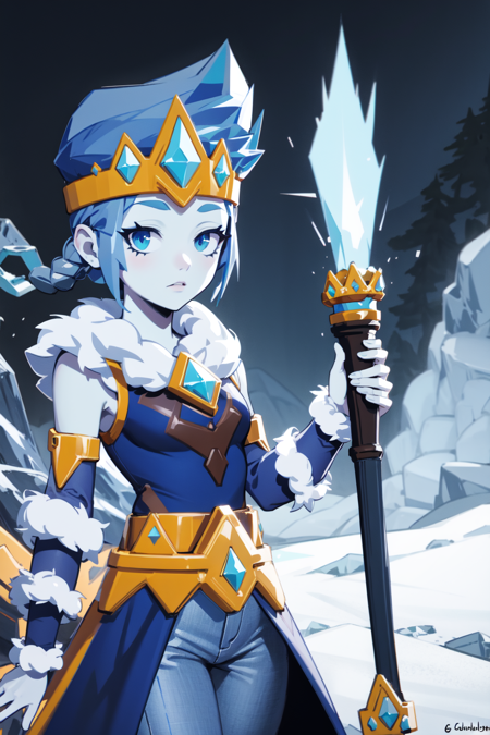 Amber (Brawl Stars)版本v2 - Frost Queen Amber (ID: 317212)