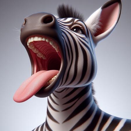 zebra mouth