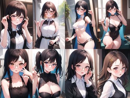 Thin round glasses
