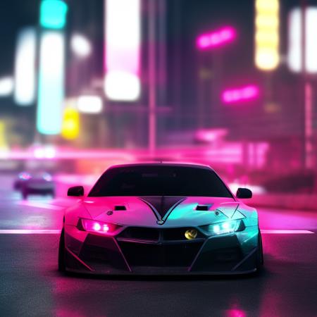 Flonix's Fast but Furios - A Universal Neon Cyber Model of SICK cars and Styles - Model 2.X Embedding版本FFbF_effect (ID: 4254)