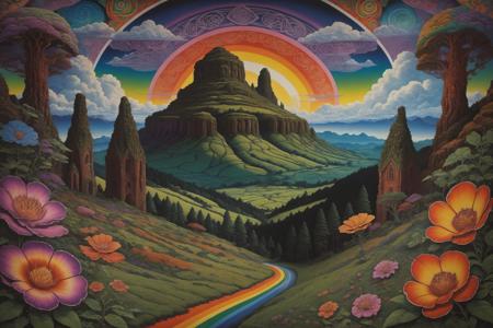 Psychedelic Landscape (Pony/PSDXL, SD1.5)