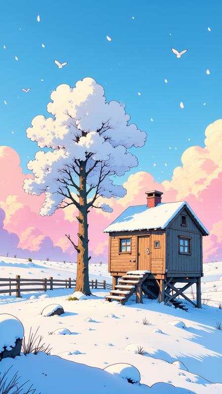 Cartoon Flux Lora | Line Warm Illustration