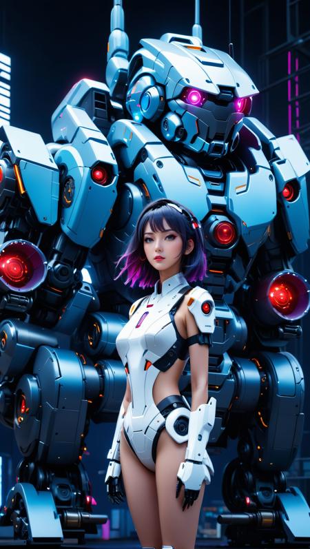 CG-futuristic mecha female