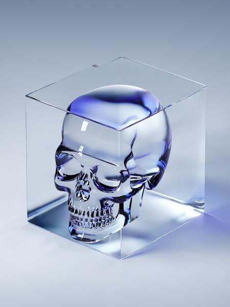 Fresh Ideas@3D GLASS CUBE_SDXL