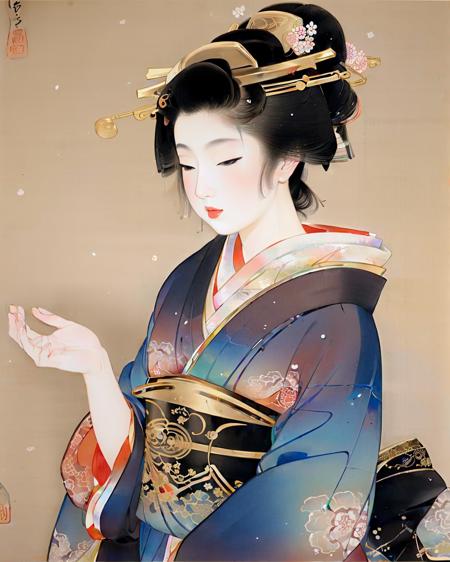 Uemura-Shoen(Nihonga) 上村松園 (日本膠彩畫)