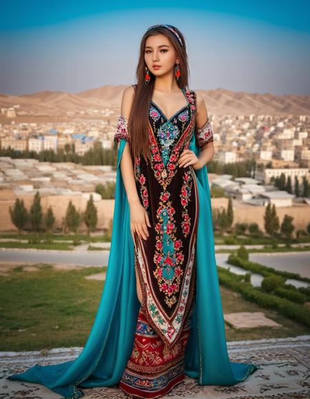 Uyghur Etles LoRA | 维吾尔艾德莱斯裙