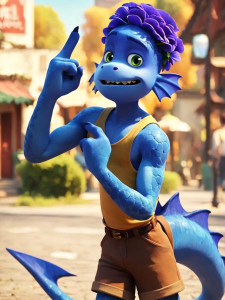 Alberto Scorfano monster form (Luca)