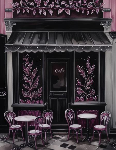 Gothic Pink Floral