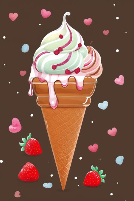 A style specifically designed for producing cartoon patterns on ice cream - tangbohu 14