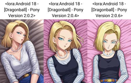 Android 18 - Dragon Ball Z / Super - SDXL / PONY / SD15 - UPDATE