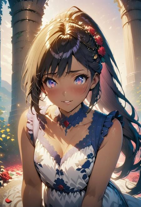 Anime Style Rose Garden