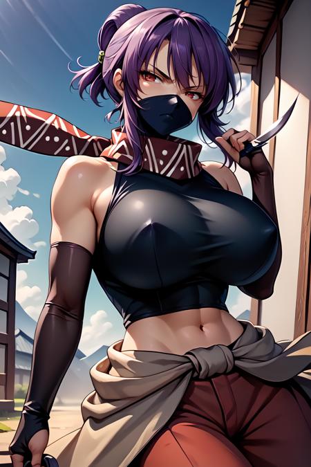 Suzune/Rin/鈴音/凛 (Senran Kagura) SDXL LoRA [Pony Diffusion]