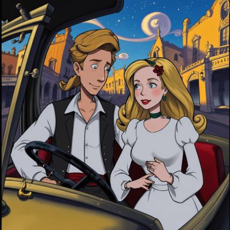 90s Video Game Animation / Cartoon Art Style - Bill Tiller / Lucas Arts [Flux]版本v2.0 (ID: 1159982)