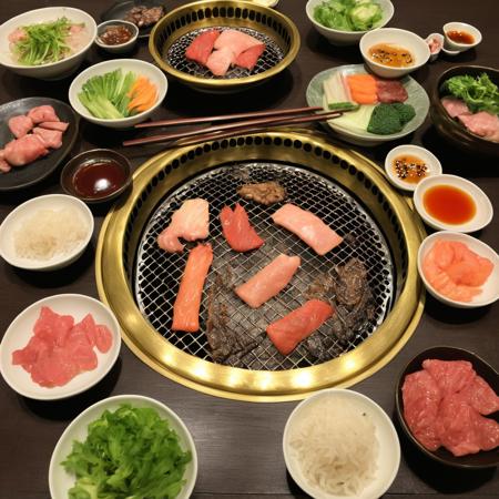 無煙ロースター内蔵テーブル / smokeless roaster SDXL