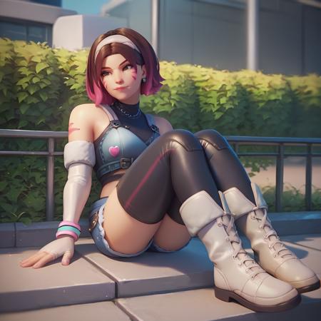 D.VA Le Sserafim skin (SD1.5 , Pony & Illustrious)