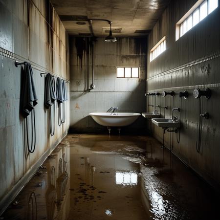 Prison shower background