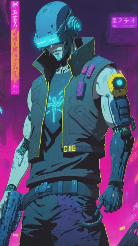 Cyberpunk Anime Style