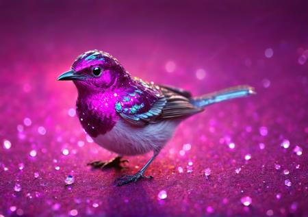 Magenta bird