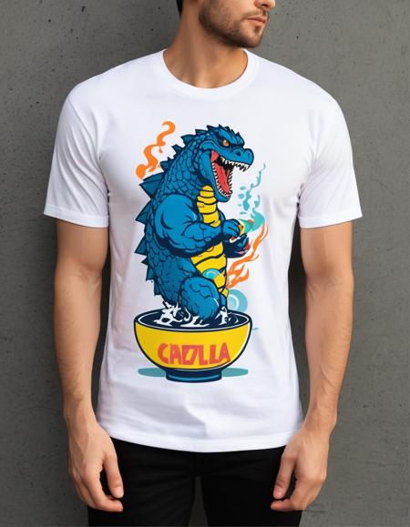 FRESH IDEAS @ The logo printed on the T-shirt