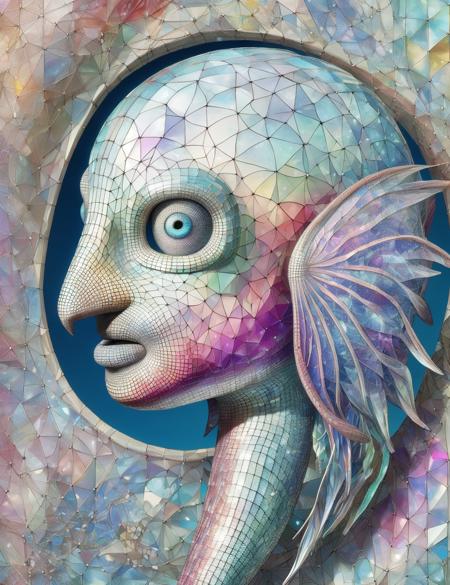DonM - Wireframe Mosaik [SD,SDXL,Pony]版本SD1.5 (ID: 757358)