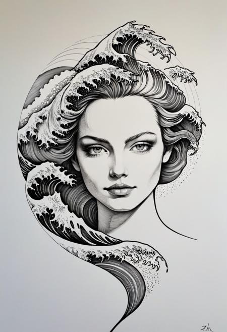 Fine Line Style SDXL