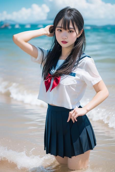 清凉一夏 水手服与水 serafuku and water