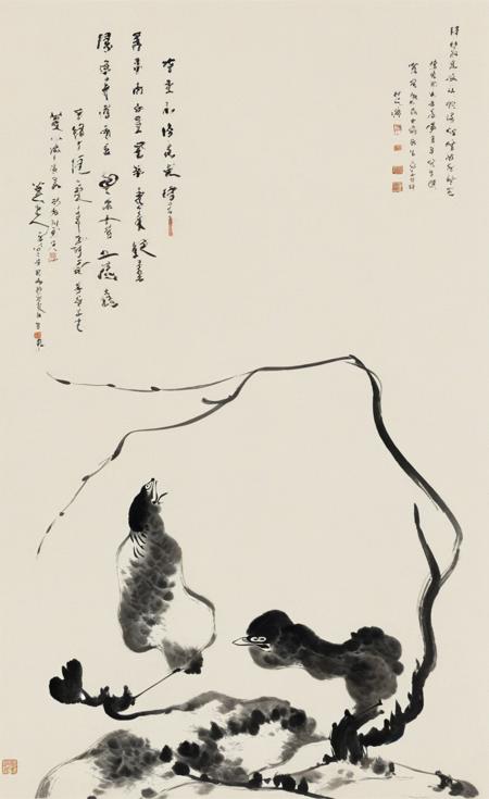 八大山人水墨画风格XL