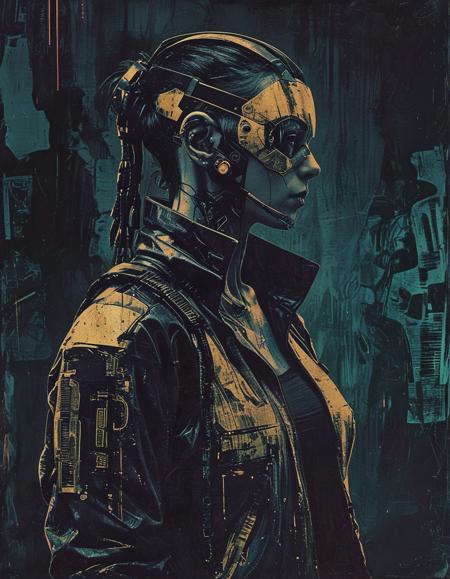 Gold Foil Silhouette