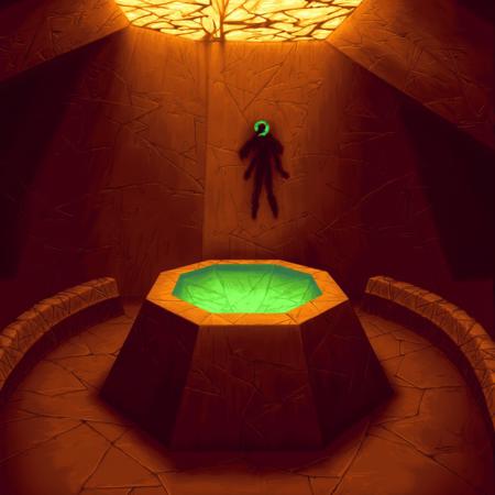 The Dig background art, Lucasarts game