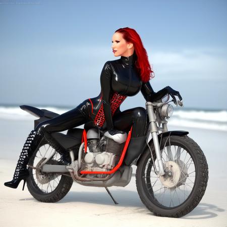 Bianca Beauchamp, Black and Red. SDXL
