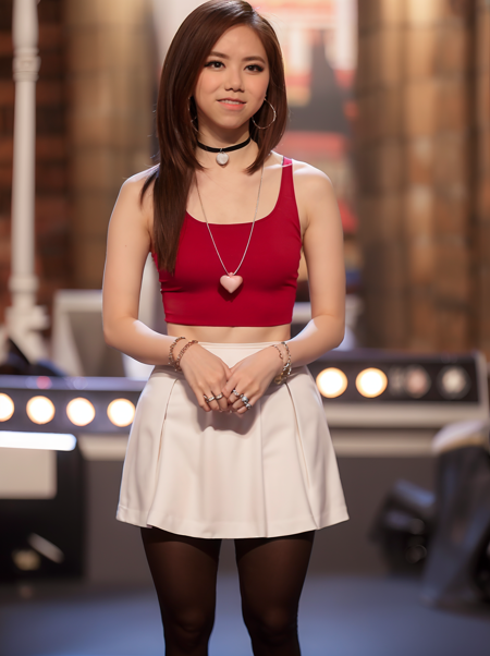 一个酷似邓紫棋的女性
