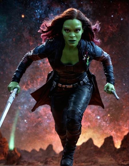 Gamora from Guardians of the galaxy (SDXL)