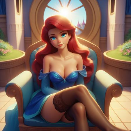 Ariel (The Little Mermaid) [DALL-E style] [Pony/IL]